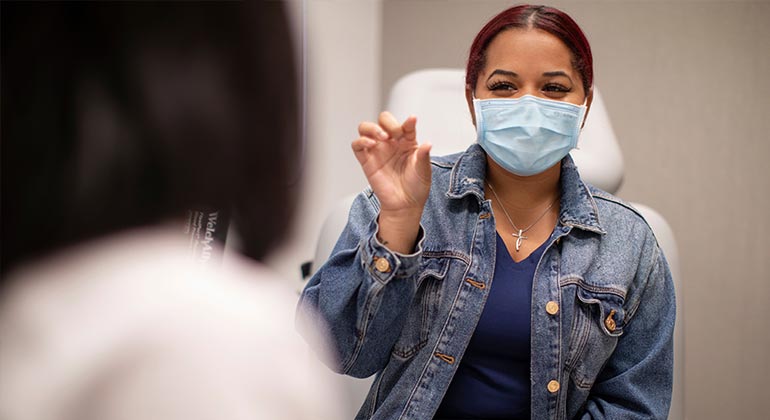 woman in doctor