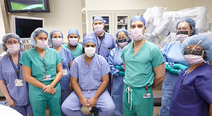 Group shot of Dr. Badani surgical team