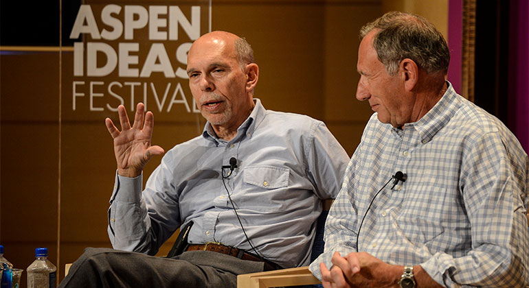 Kenneth L. Davis, MD, addresses Aspen Ideas Festival attendees questions in the panel discussion: “The Future of Medicine.”