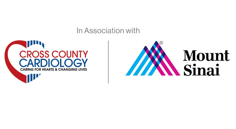 Cross County Cardiology and Mount Sinai logos