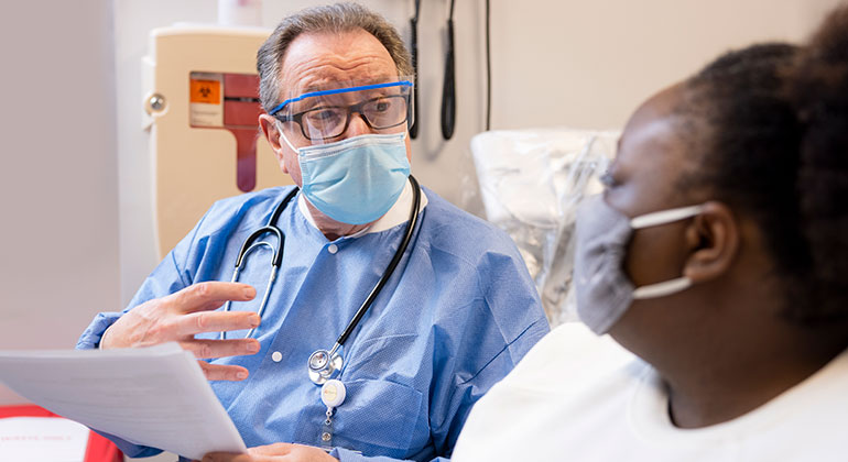 Doctor and patient