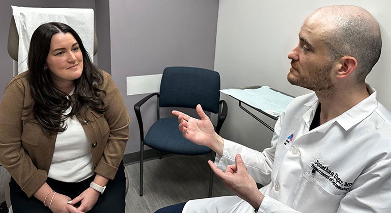 Image of doctor with patient
