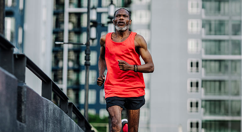 Image of man running