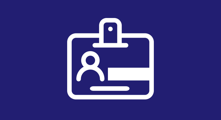 HR info card in violet