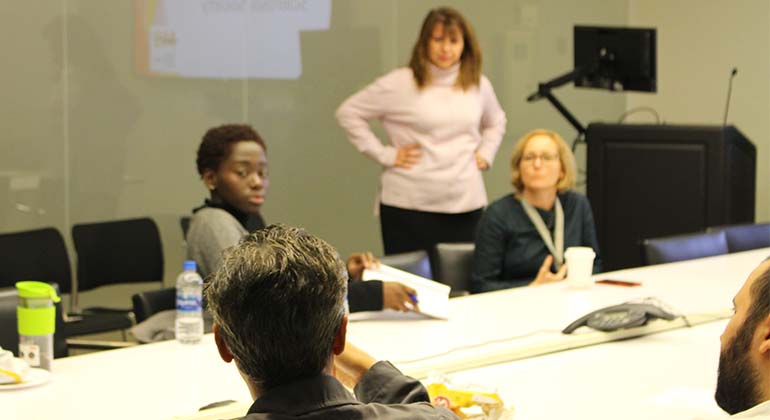 Attendees at table