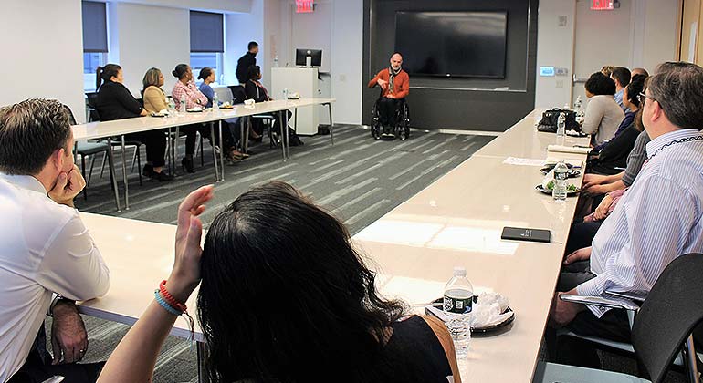 Steering Committee at conference table