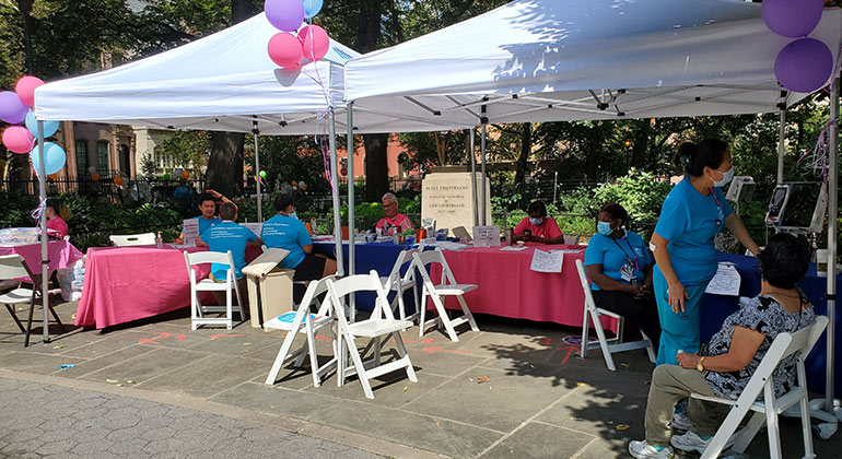 Image of events tent