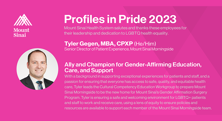 Profiles In Pride Tyler Gegen