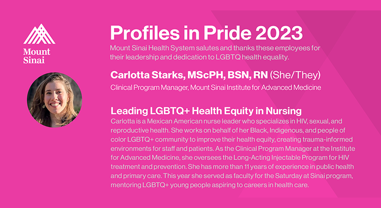 Profiles In Pride Carlotta Sparks