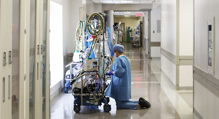 Doctor in a hospital