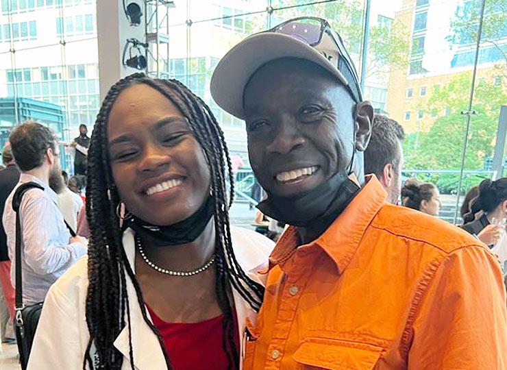 Photo of Living Organ Donor Ashanay Allen with her father transplant patient Edward Allen