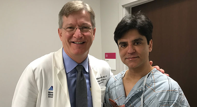 Image of Verissimo Costa with doctor