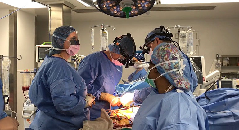 Image of surgeons performing surgery