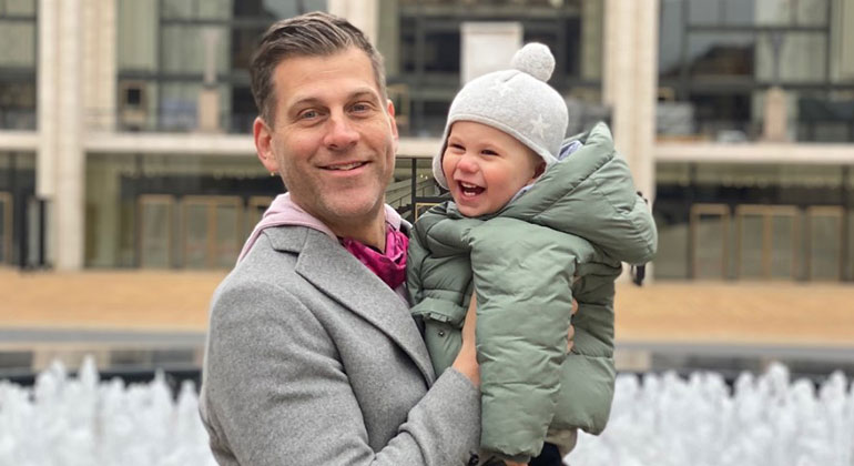 image of Eric Masella and child