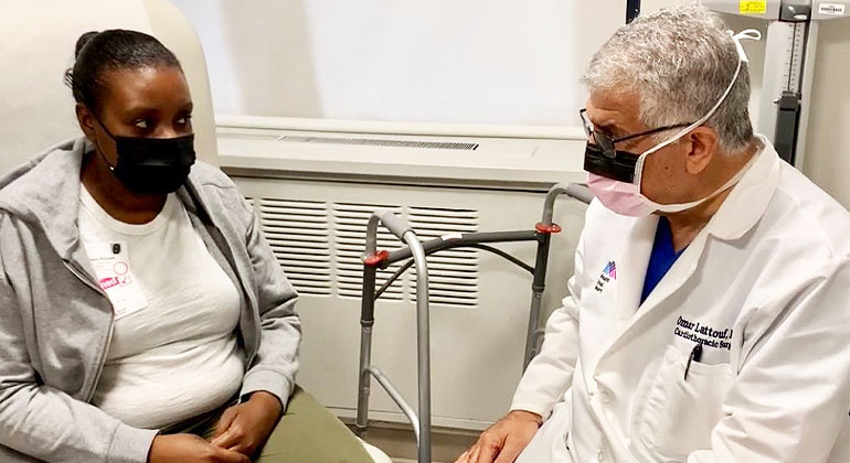 Image of doctor with patient
