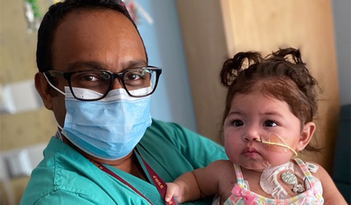 child patient with doctor