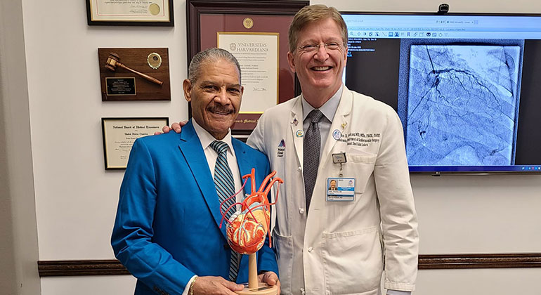 image of Rolando Perez and doctor