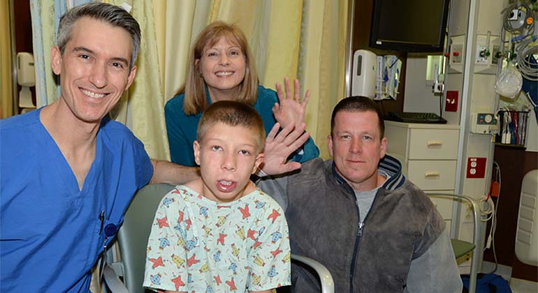 Christopher after laser procedure