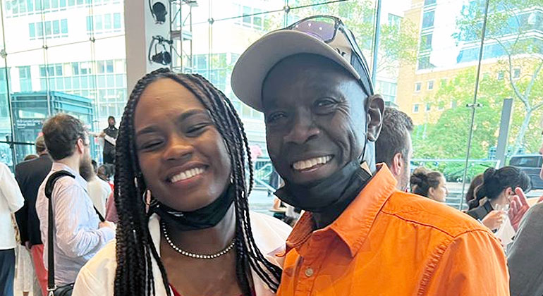 Living Organ Donor Ashanay Allen with her father transplant patient Edward Allen