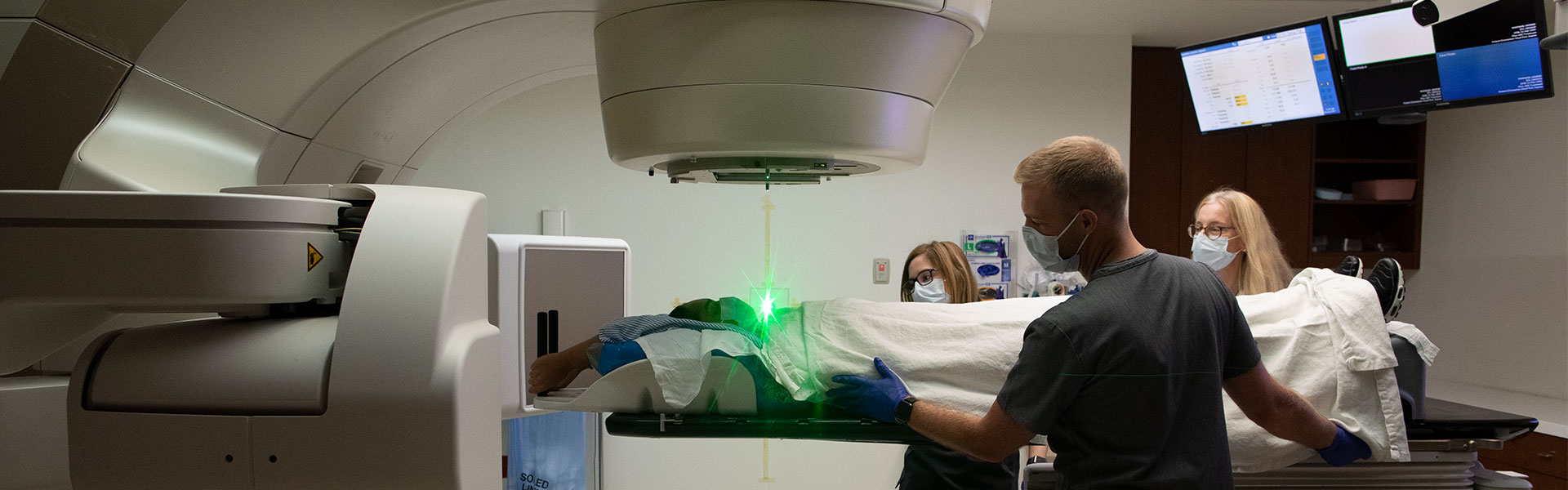 Patient doing an MRI