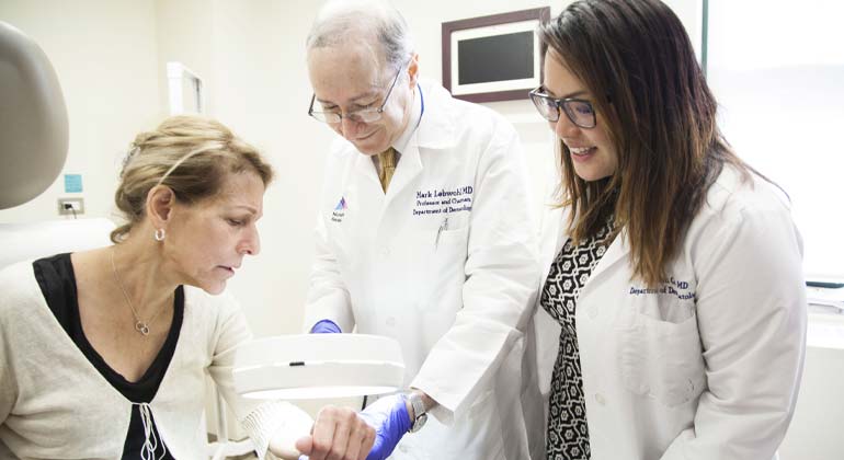 Doctor with her patient