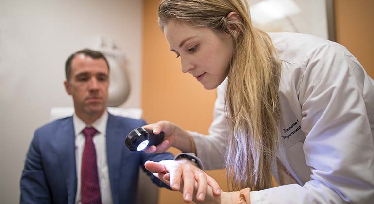 Image of Doctor and patient