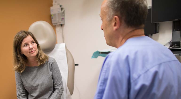 Image of Doctor and patient