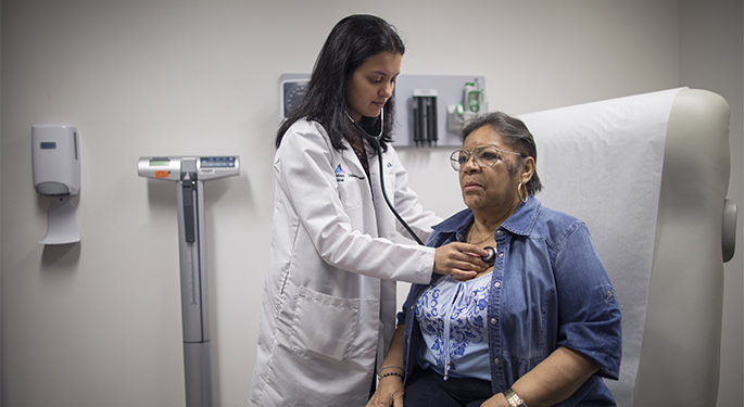 femaleDr. Nirali Shah examines a patient