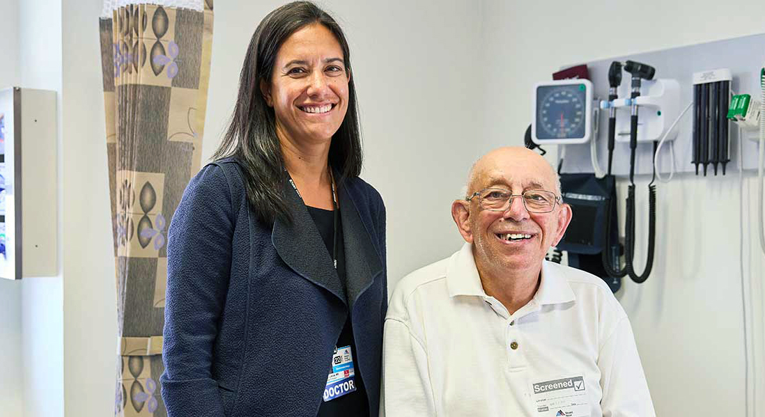 Aimee Lucas with patient