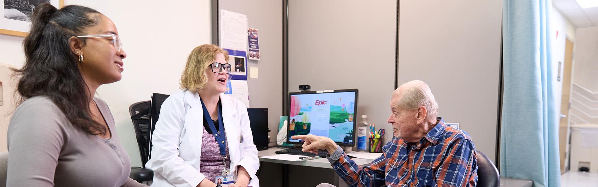 medical professional and patient in discussion