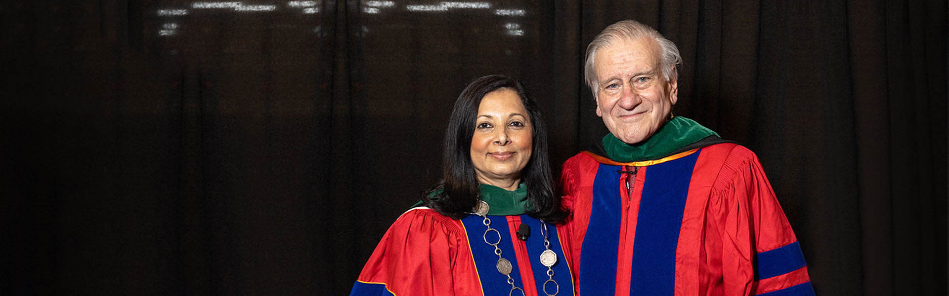 Dr. Fuster at awards ceremony with the President of the American College of Cardiology
