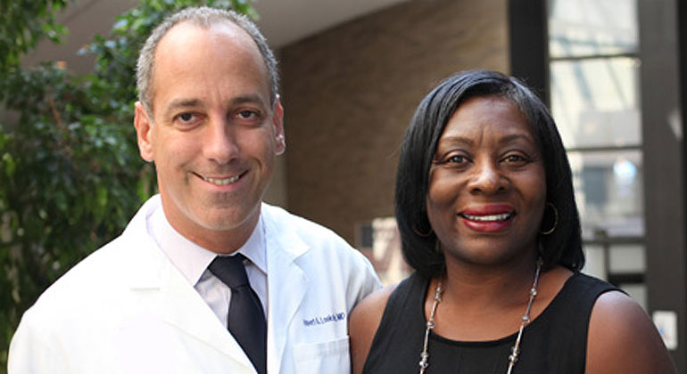 Image of patient with doctor