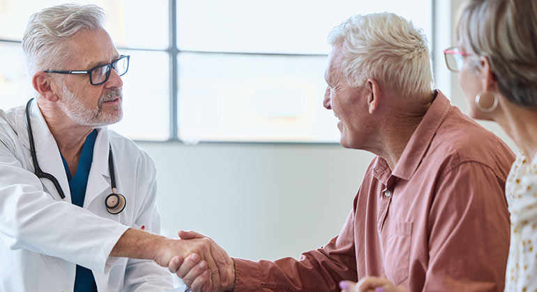 Image of doctor with patient