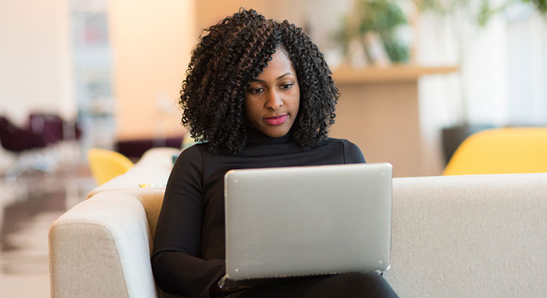 person using a computer