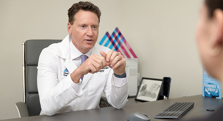 Image of doctor with patient