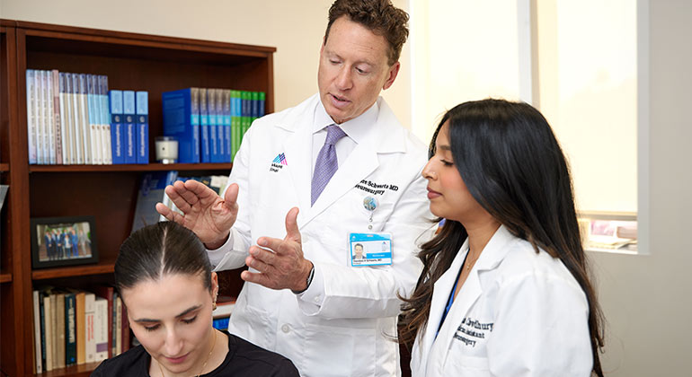 Image of doctor with patient