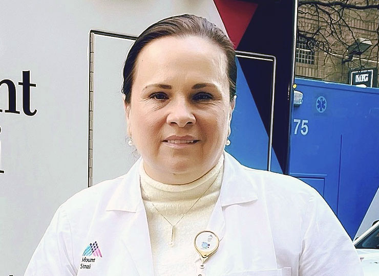 Photo of nurse Zhanna Makoviy