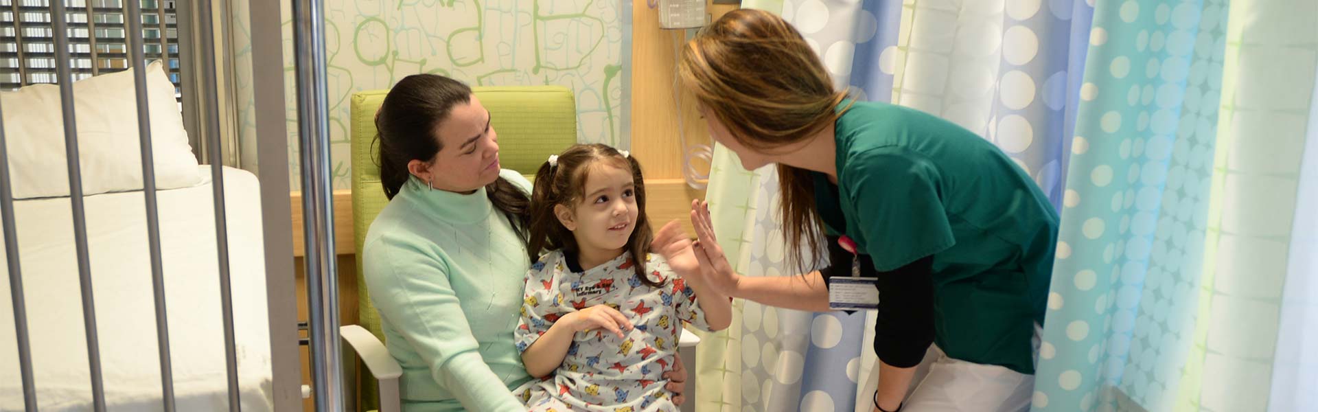 Doctor examining young patient