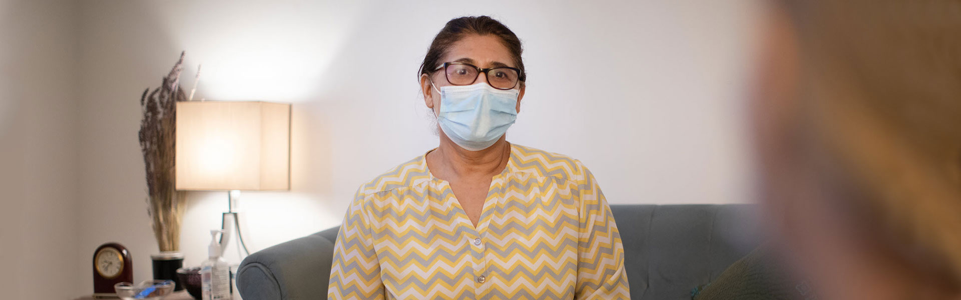 Masked patient