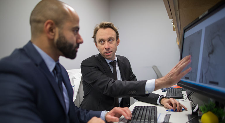 Image of doctor with patient