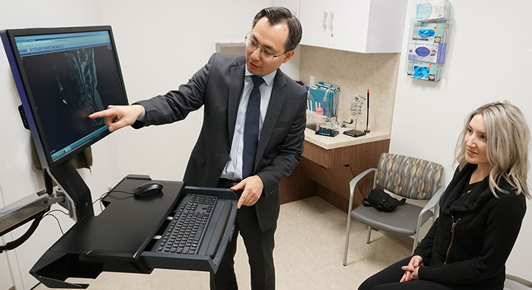 Image of doctor with patient