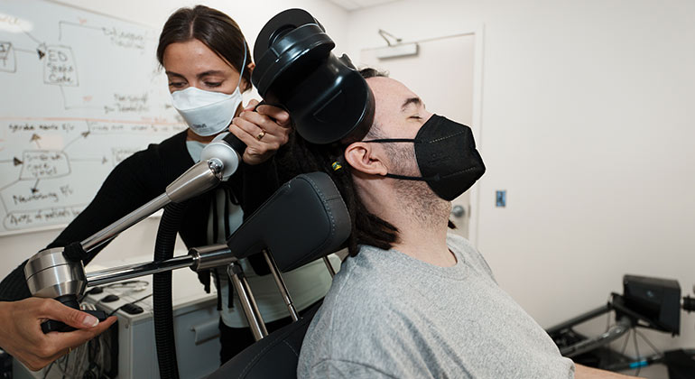 Image of doctor with patient
