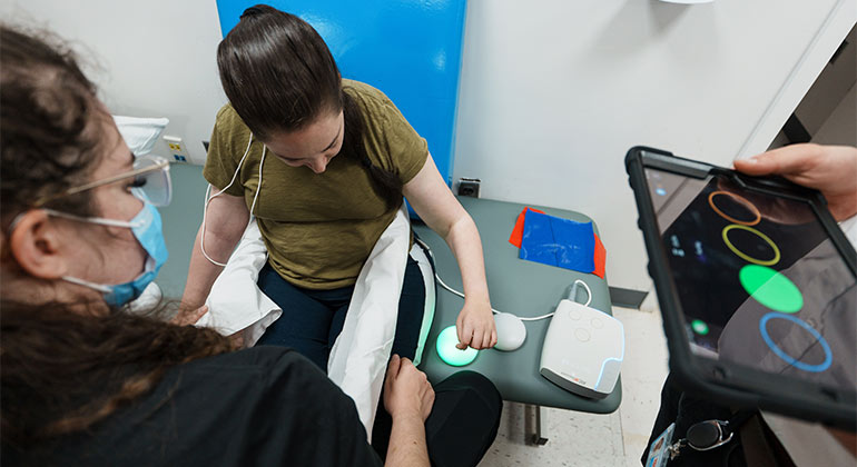 Image of patient with doctor