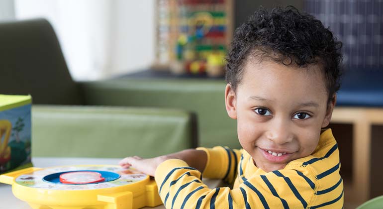 Image of boy playing