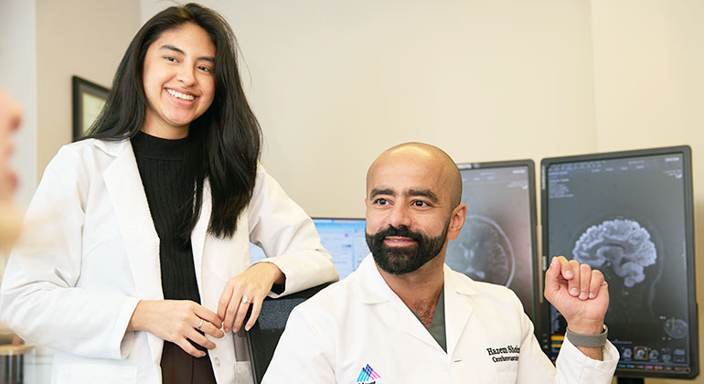 Image of doctor with patient