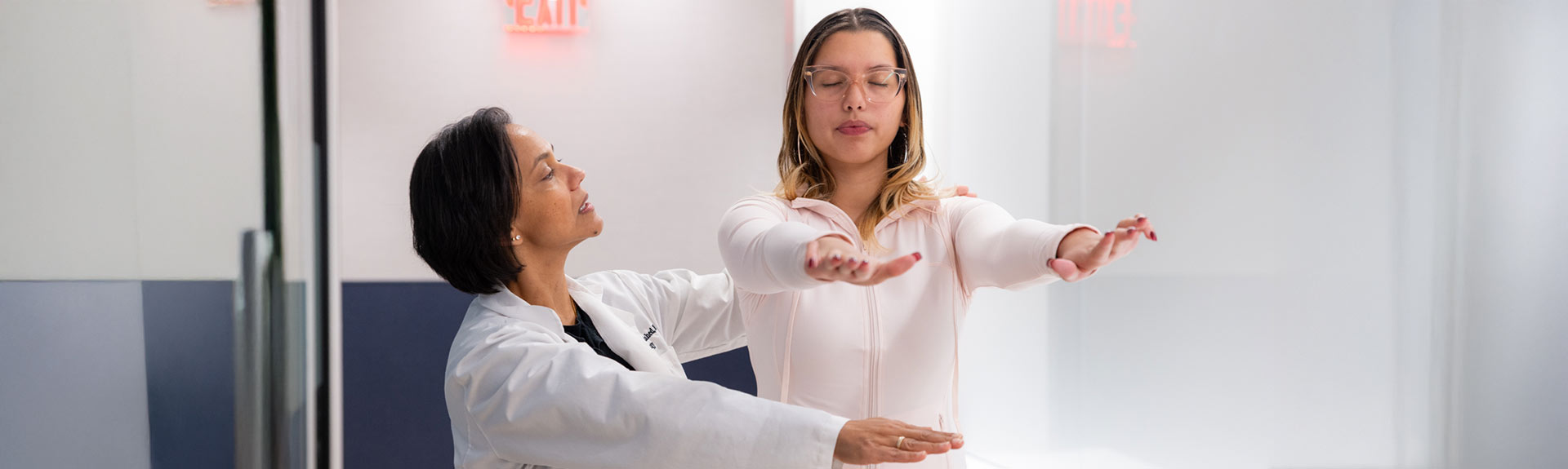 Image of doctor with patient