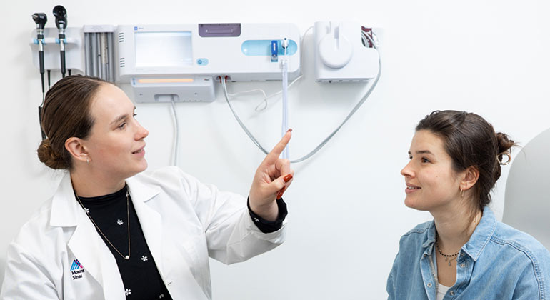 Image of doctor with patient