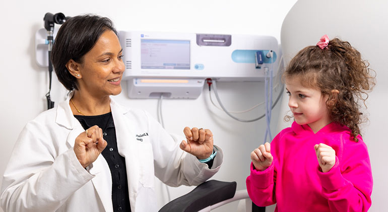 Image of doctor with patient