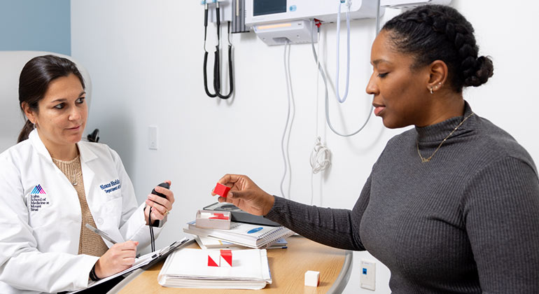 Image of doctor with patient