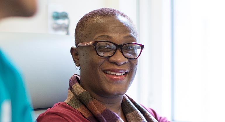 Woman in glasses
